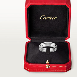 Vendome Louis Cartier wedding ring, width 4.8 mm
