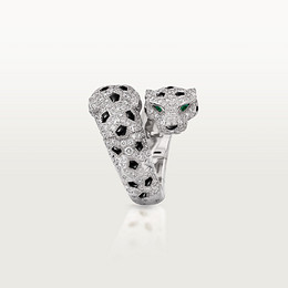 Panthère de Cartier ring, articulated, paved