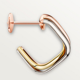 Boucles d'oreilles Trinity, de forme coussin