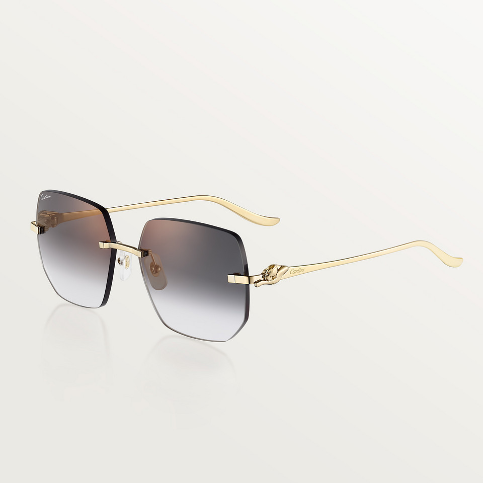 CRESW00735 - Panthère de Cartier sunglasses - Smooth golden
