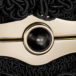 Bolso redondo de ganchillo, Cartier Soir