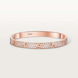 LOVE bracelet, classic model, paved