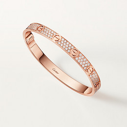 LOVE bracelet, classic model, paved