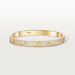 LOVE Armreif, klassisches Modell, ausgefasst