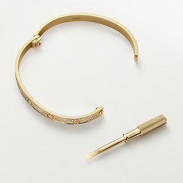 LOVE Armreif, klassisches Modell, ausgefasst