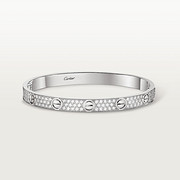 LOVE Armreif, klassisches Modell, ausgefasst