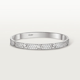 LOVE bracelet, classic model, paved
