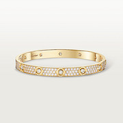 LOVE bracelet, classic model, paved, 10 diamonds