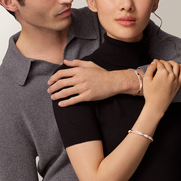 LOVE bracelet, classic model, paved, 10 diamonds