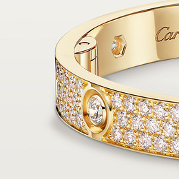 LOVE bracelet, classic model, paved, 10 diamonds