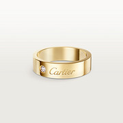 C de Cartier wedding ring, 5 mm width, 1 diamond