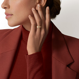 C de Cartier Trauring, Breite 5 mm, ein Diamant