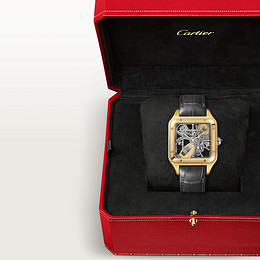Montre squelette Santos-Dumont équipée d’un micro-rotor