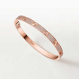 Pulseira LOVE, modelo médio, pavé