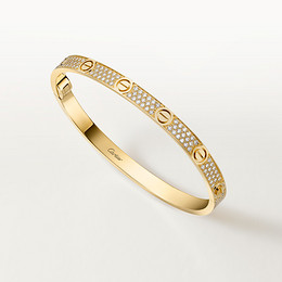 LOVE bracelet, medium model, paved