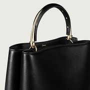 Sac poignée moyen modèle, Panthère Double