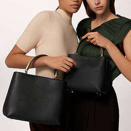 Medium model handle bag, Panthère Double